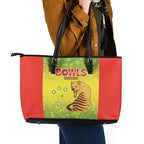 Australian Tasmania Lawn Bowls Leather Tote Bag Aussie Minimalist Style - Aussie Hoodie