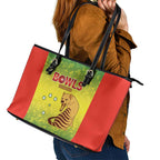 Australian Tasmania Lawn Bowls Leather Tote Bag Aussie Minimalist Style - Aussie Hoodie