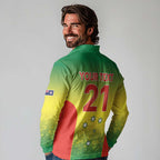Australian Tasmania Lawn Bowls Custom Long Sleeve Polo Shirt Aussie Minimalist Style - Aussie Hoodie