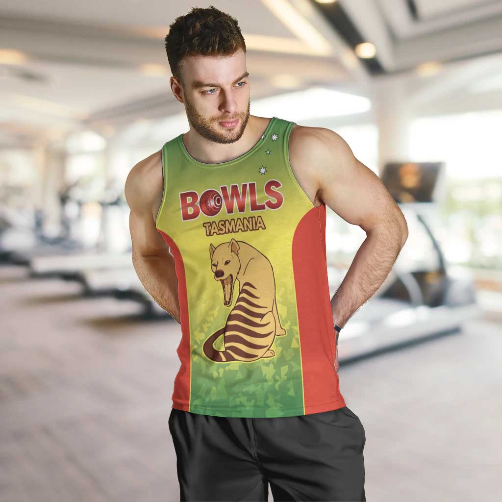 Australian Tasmania Lawn Bowls Custom Men Tank Top Aussie Minimalist Style - Aussie Hoodie
