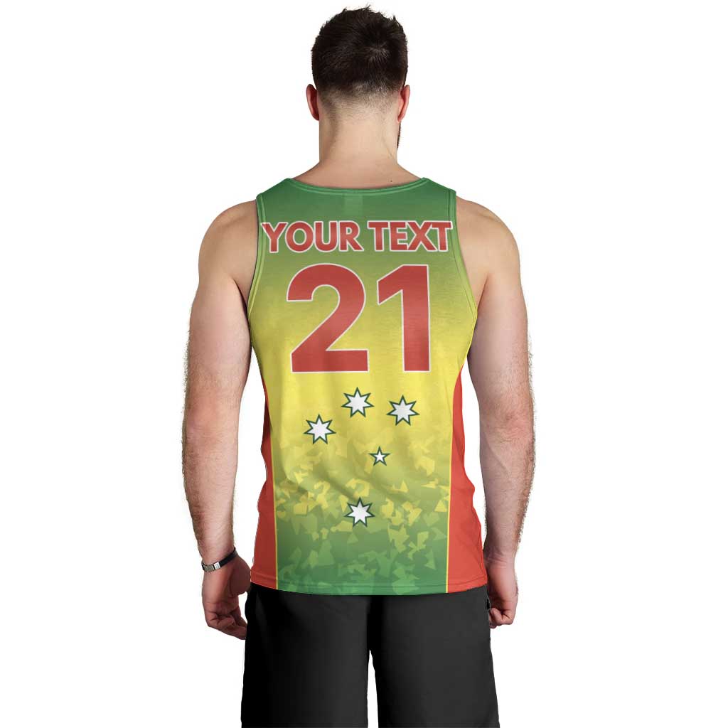Australian Tasmania Lawn Bowls Custom Men Tank Top Aussie Minimalist Style - Aussie Hoodie