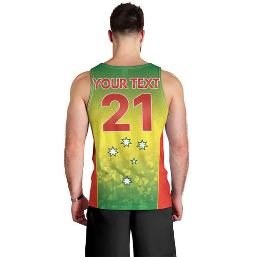 Australian Tasmania Lawn Bowls Custom Men Tank Top Aussie Minimalist Style - Aussie Hoodie
