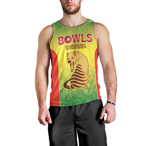 Australian Tasmania Lawn Bowls Custom Men Tank Top Aussie Minimalist Style - Aussie Hoodie