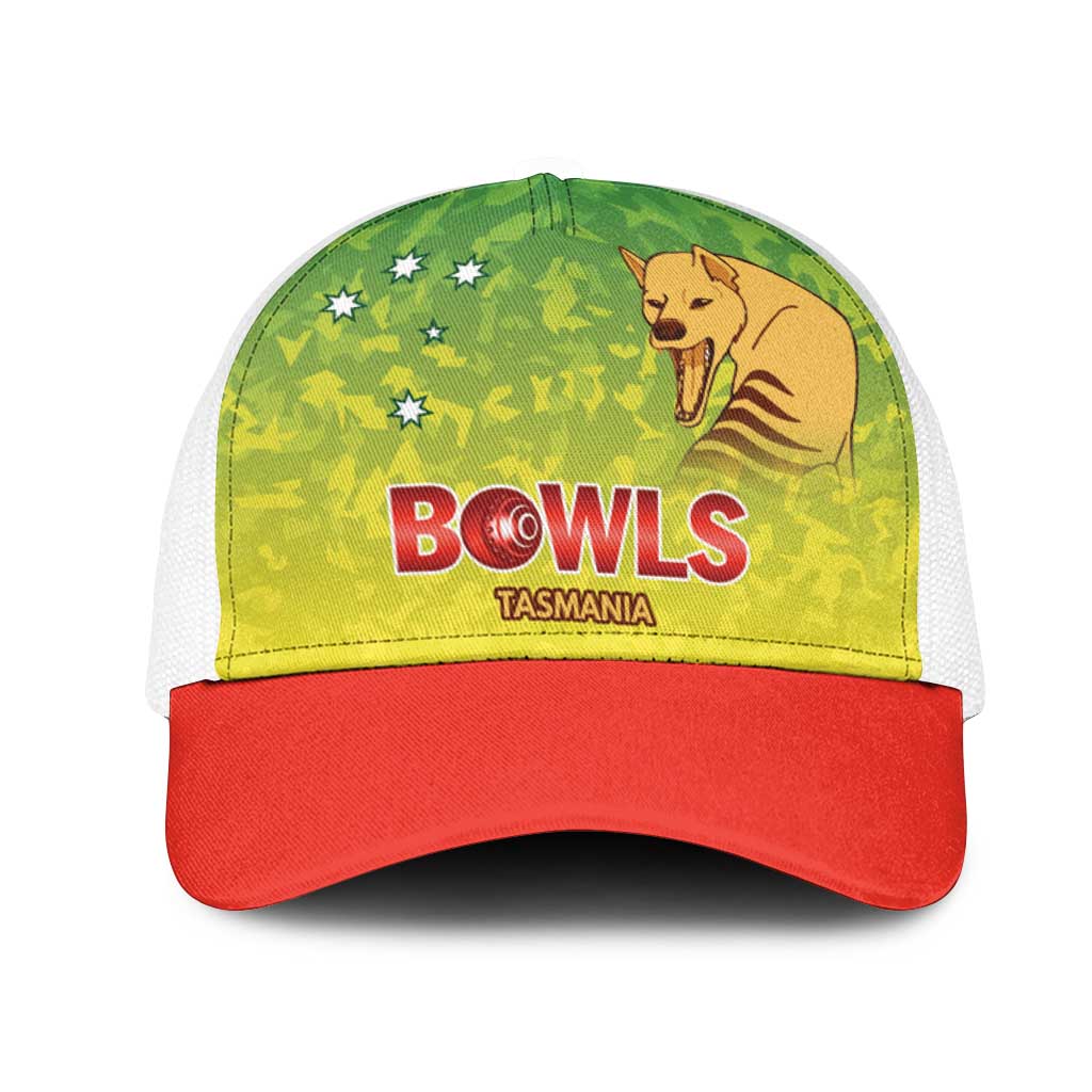 Australian Tasmania Lawn Bowls Mesh Trucker Cap Aussie Minimalist Style - Aussie Hoodie