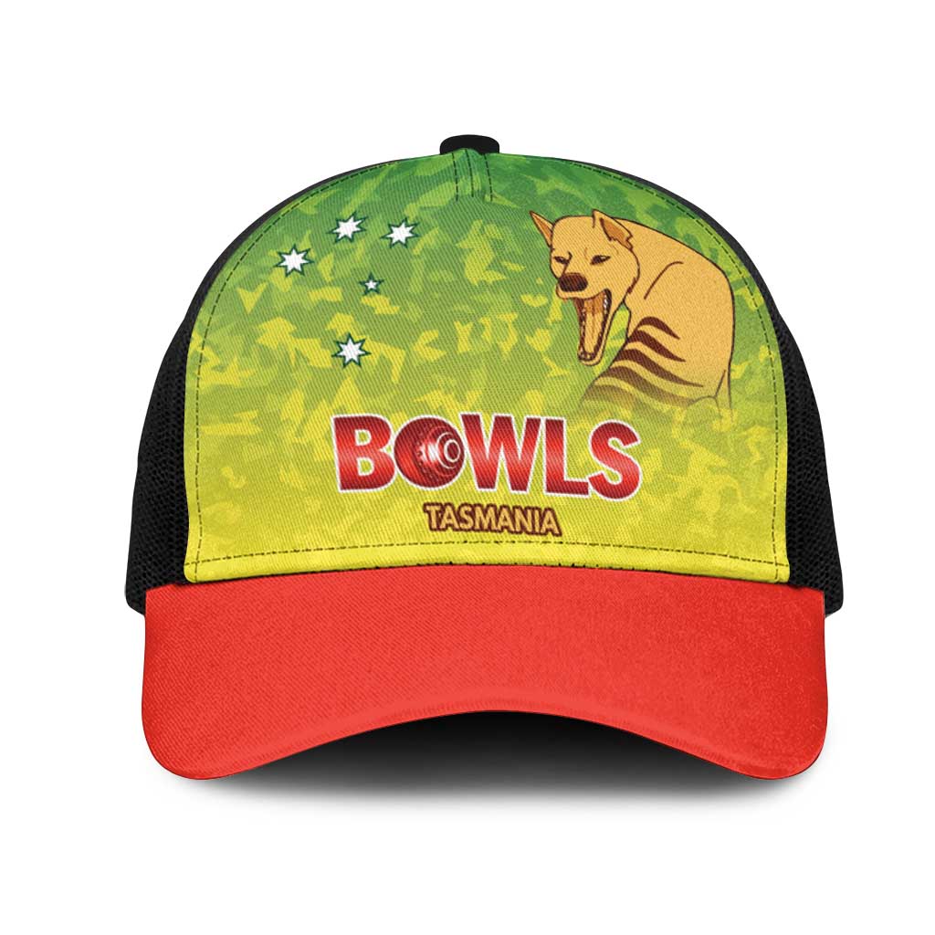 Australian Tasmania Lawn Bowls Mesh Trucker Cap Aussie Minimalist Style - Aussie Hoodie