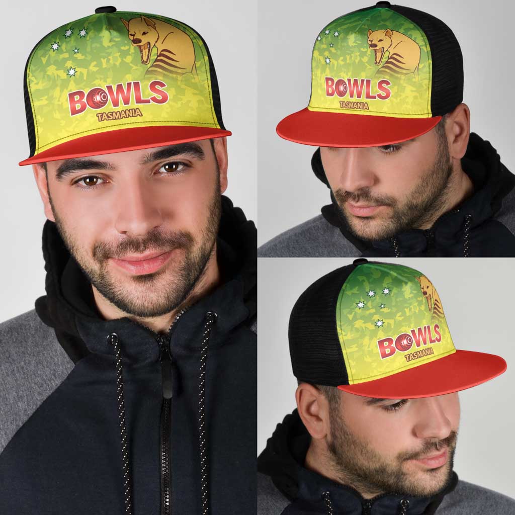 Australian Tasmania Lawn Bowls Mesh Trucker Cap Aussie Minimalist Style - Aussie Hoodie