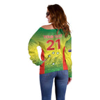 Australian Tasmania Lawn Bowls Custom Off Shoulder Sweater Aussie Minimalist Style - Aussie Hoodie