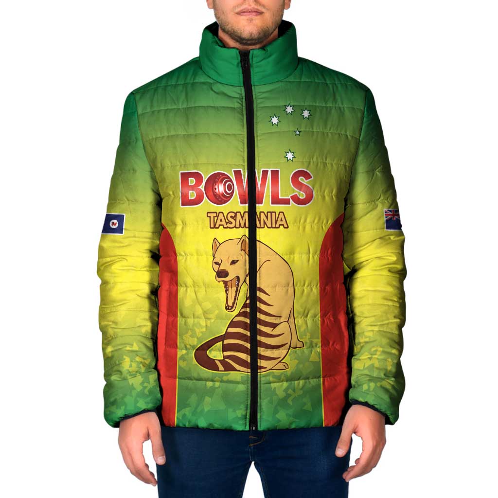 Australian Tasmania Lawn Bowls Custom Padded Jacket Aussie Minimalist Style - Aussie Hoodie