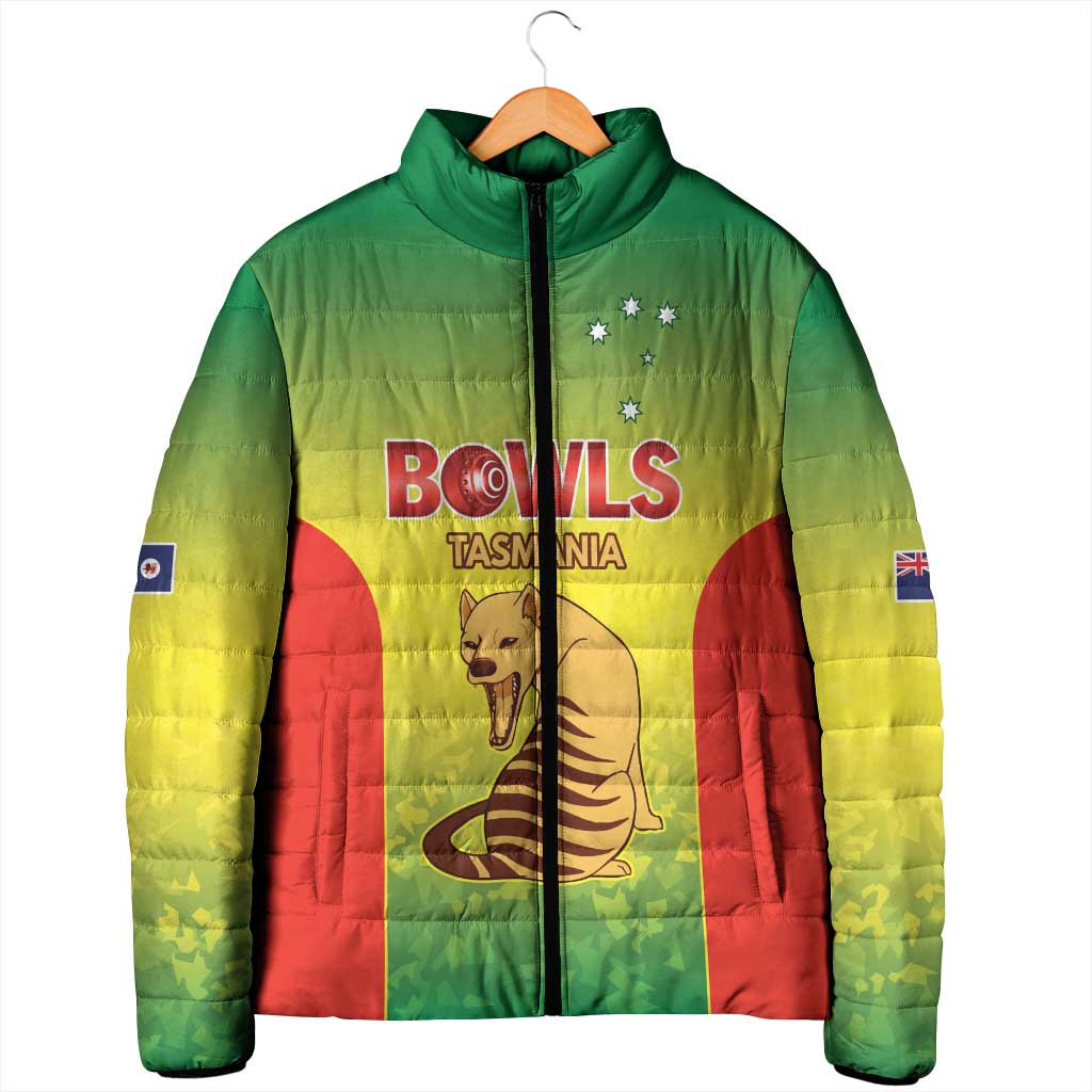 Australian Tasmania Lawn Bowls Custom Padded Jacket Aussie Minimalist Style - Aussie Hoodie
