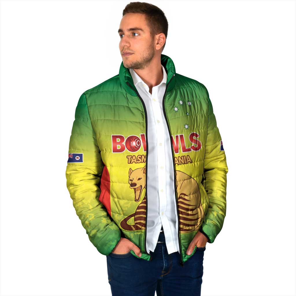 Australian Tasmania Lawn Bowls Custom Padded Jacket Aussie Minimalist Style - Aussie Hoodie