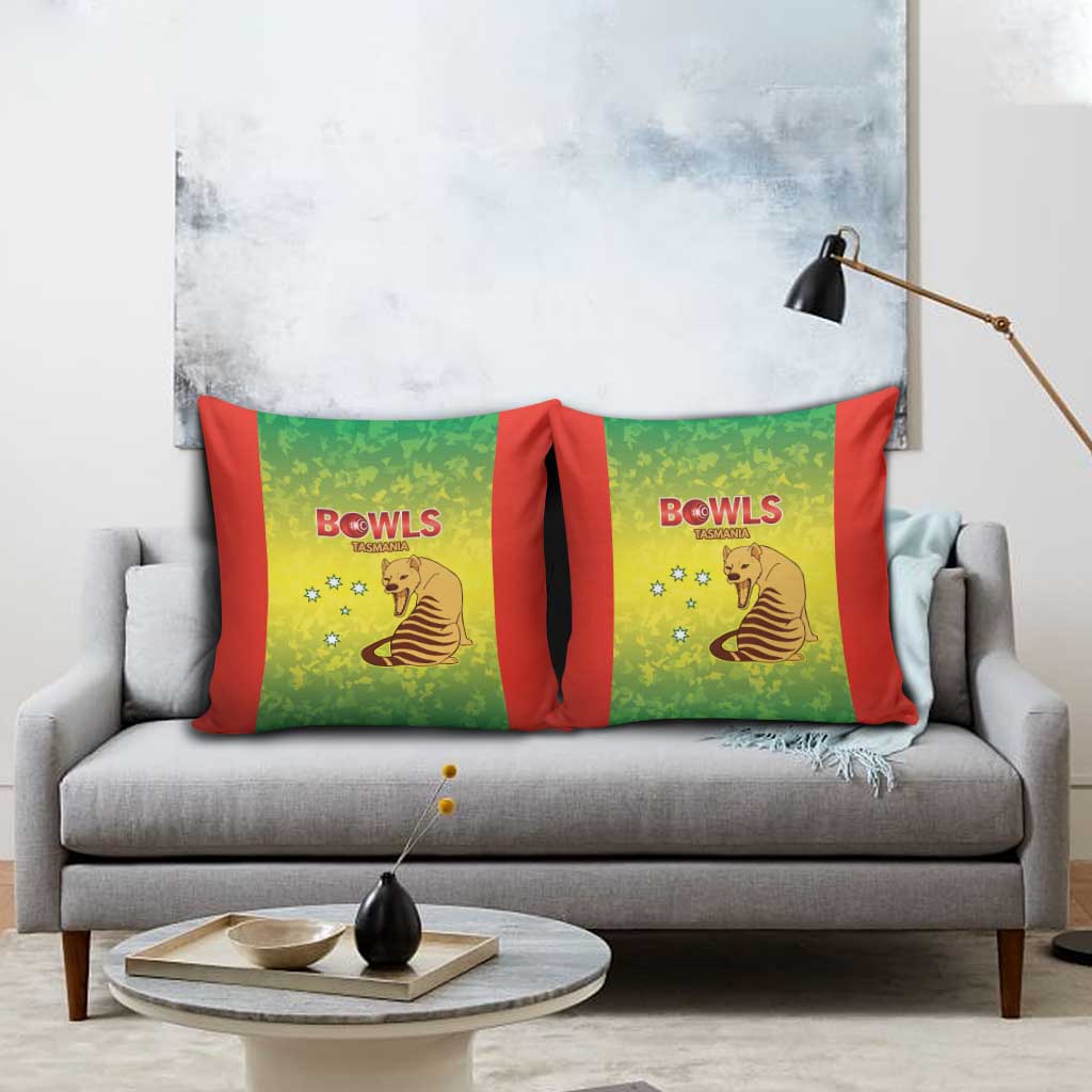 Australian Tasmania Lawn Bowls Pillow Cover Aussie Minimalist Style - Aussie Hoodie