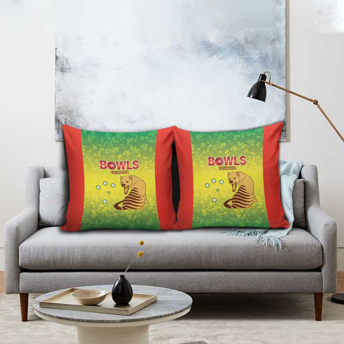 Australian Tasmania Lawn Bowls Pillow Cover Aussie Minimalist Style - Aussie Hoodie