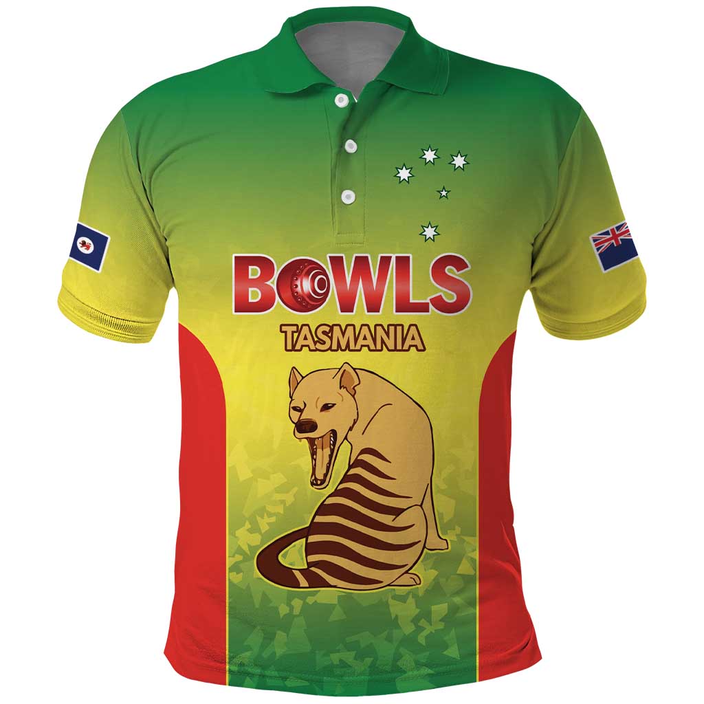 Australian Tasmania Lawn Bowls Custom Polo Shirt Aussie Minimalist Style - Aussie Hoodie