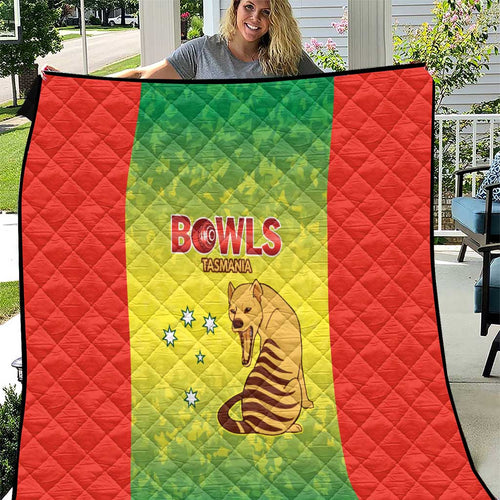 Australian Tasmania Lawn Bowls Quilt Aussie Minimalist Style - Aussie Hoodie