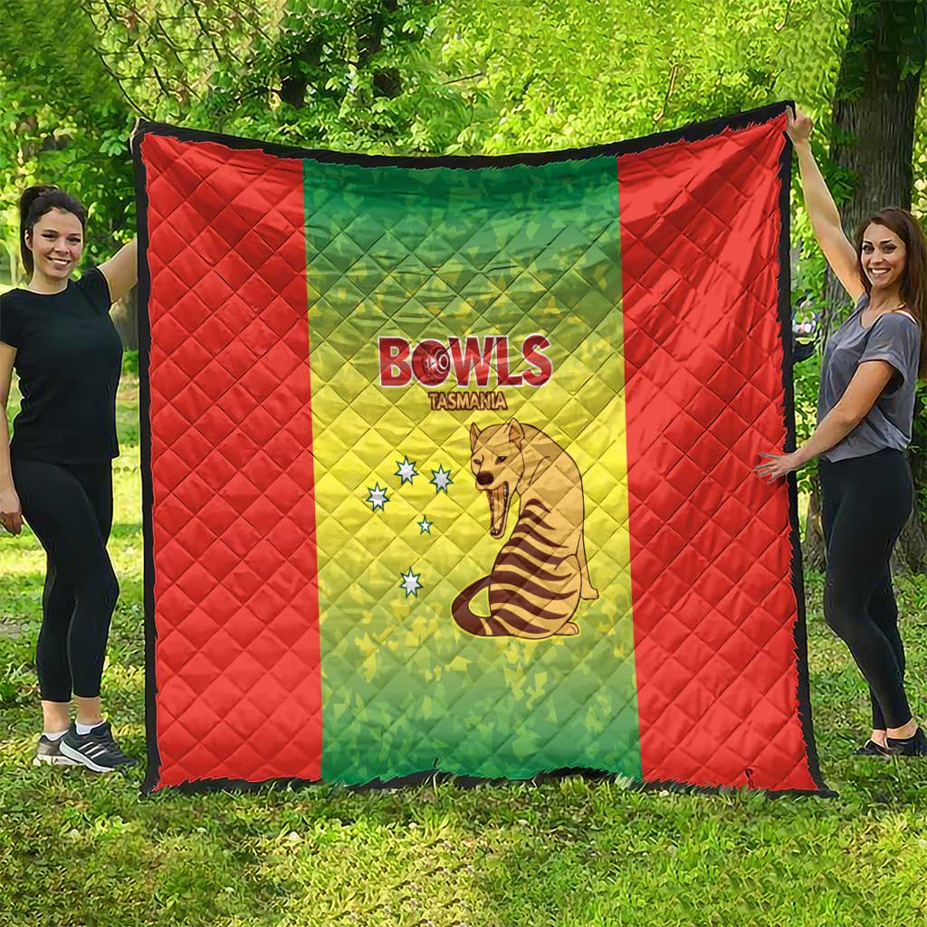 Australian Tasmania Lawn Bowls Quilt Aussie Minimalist Style - Aussie Hoodie