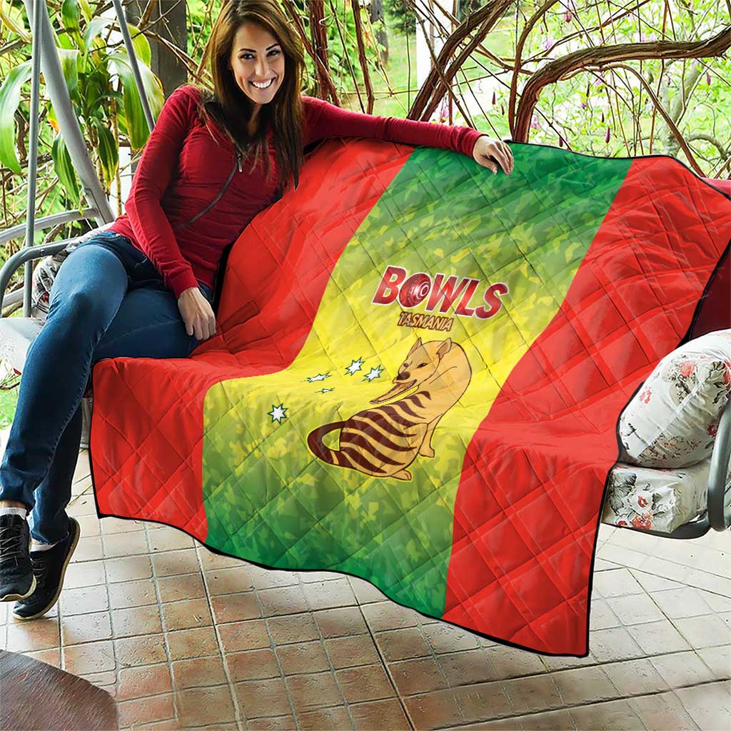 Australian Tasmania Lawn Bowls Quilt Aussie Minimalist Style - Aussie Hoodie
