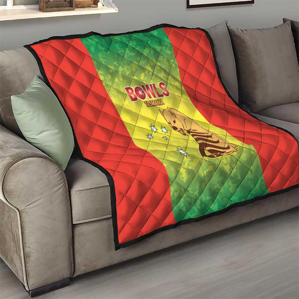 Australian Tasmania Lawn Bowls Quilt Aussie Minimalist Style - Aussie Hoodie