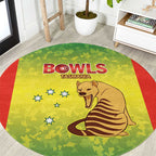Australian Tasmania Lawn Bowls Round Carpet Aussie Minimalist Style - Aussie Hoodie