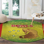 Australian Tasmania Lawn Bowls Round Carpet Aussie Minimalist Style - Aussie Hoodie