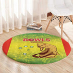 Australian Tasmania Lawn Bowls Round Carpet Aussie Minimalist Style - Aussie Hoodie