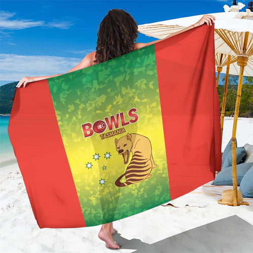 Australian Tasmania Lawn Bowls Sarong Aussie Minimalist Style - Aussie Hoodie