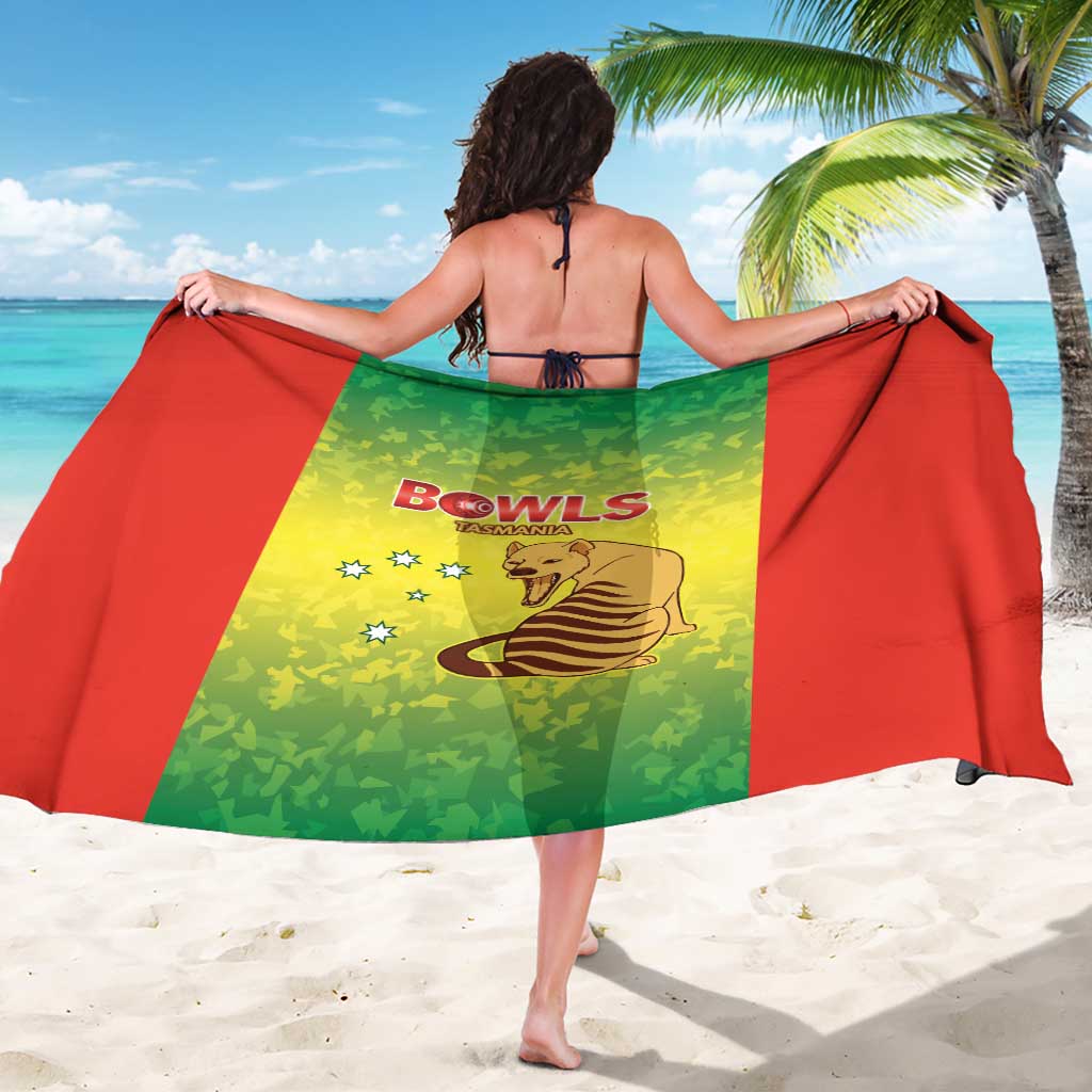 Australian Tasmania Lawn Bowls Sarong Aussie Minimalist Style - Aussie Hoodie