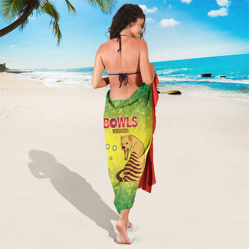 Australian Tasmania Lawn Bowls Sarong Aussie Minimalist Style - Aussie Hoodie