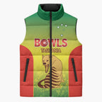 Australian Tasmania Lawn Bowls Custom Sleeveless Puffer Jacket Aussie Minimalist Style - Aussie Hoodie