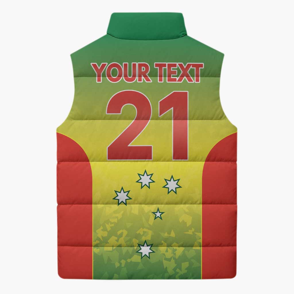 Australian Tasmania Lawn Bowls Custom Sleeveless Puffer Jacket Aussie Minimalist Style - Aussie Hoodie