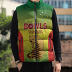 Australian Tasmania Lawn Bowls Custom Sleeveless Puffer Jacket Aussie Minimalist Style - Aussie Hoodie