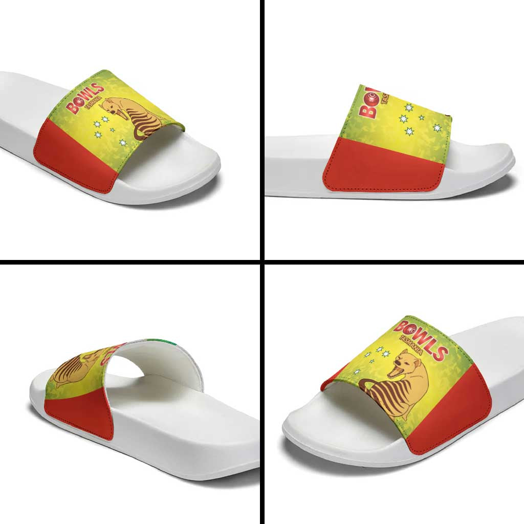 Australian Tasmania Lawn Bowls Slide Sandals Aussie Minimalist Style - Aussie Hoodie