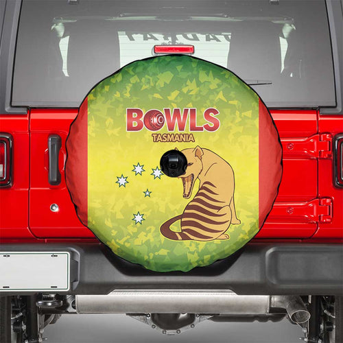 Australian Tasmania Lawn Bowls Spare Tire Cover Aussie Minimalist Style - Aussie Hoodie