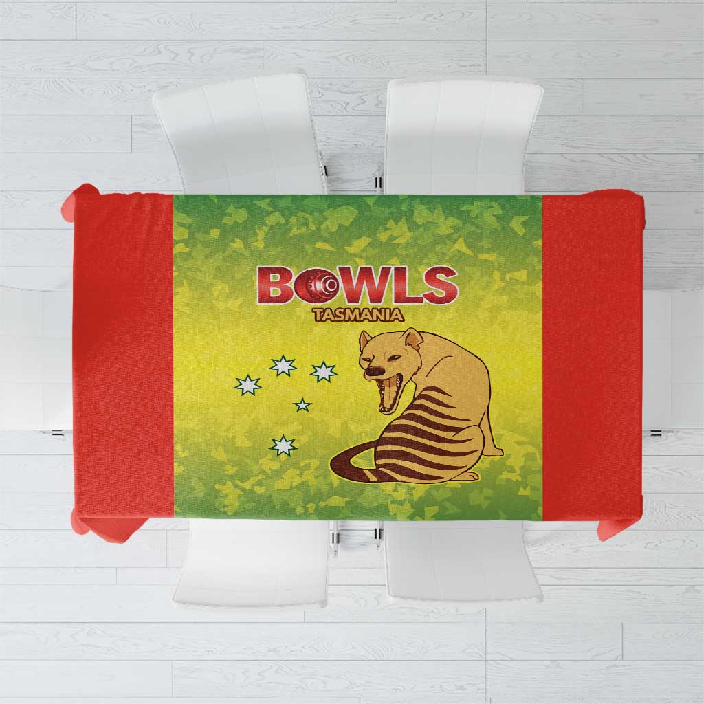 Australian Tasmania Lawn Bowls Tablecloth Aussie Minimalist Style - Aussie Hoodie