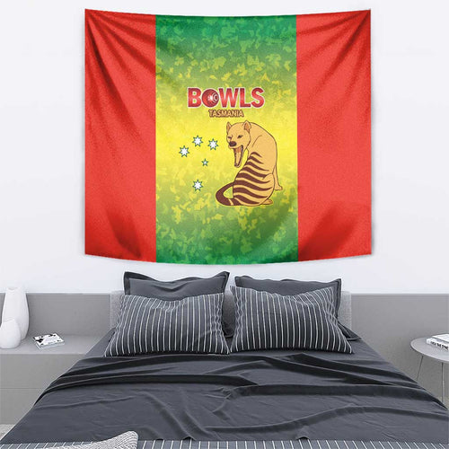 Australian Tasmania Lawn Bowls Tapestry Aussie Minimalist Style - Aussie Hoodie