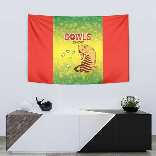 Australian Tasmania Lawn Bowls Tapestry Aussie Minimalist Style - Aussie Hoodie