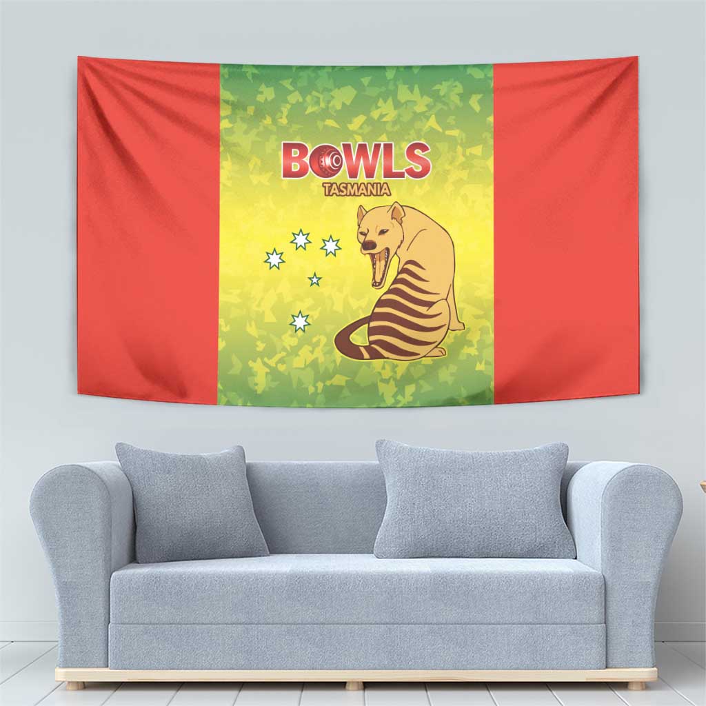 Australian Tasmania Lawn Bowls Tapestry Aussie Minimalist Style - Aussie Hoodie