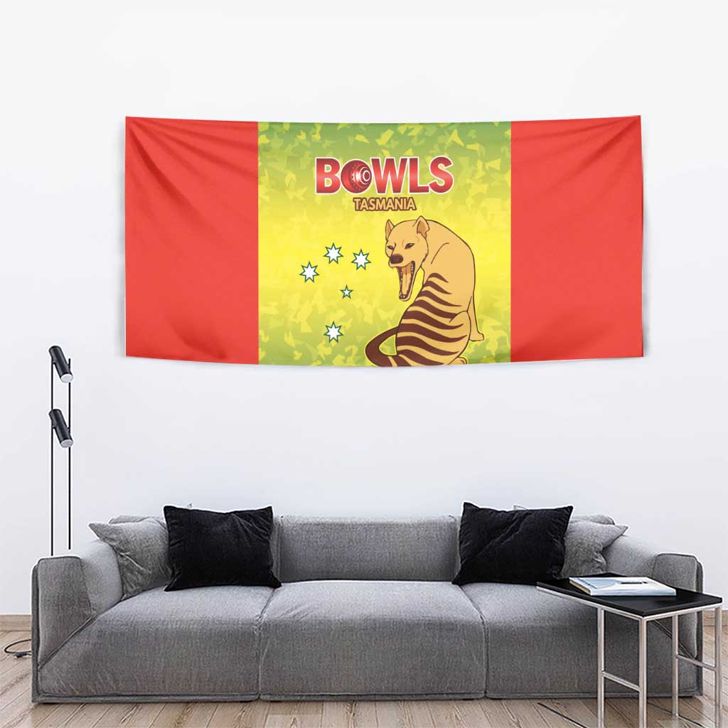 Australian Tasmania Lawn Bowls Tapestry Aussie Minimalist Style - Aussie Hoodie