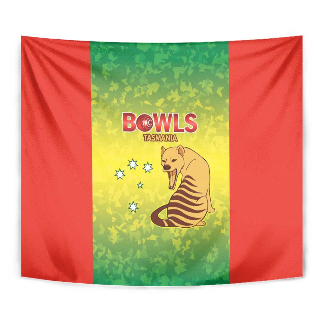 Australian Tasmania Lawn Bowls Tapestry Aussie Minimalist Style - Aussie Hoodie