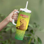 Australian Tasmania Lawn Bowls Custom Tumbler With Handle Aussie Minimalist Style - Aussie Hoodie