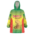 Australian Tasmania Lawn Bowls Custom Wearable Blanket Hoodie Aussie Minimalist Style - Aussie Hoodie