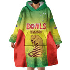 Australian Tasmania Lawn Bowls Custom Wearable Blanket Hoodie Aussie Minimalist Style - Aussie Hoodie