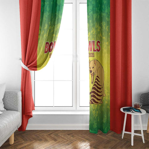 Australian Tasmania Lawn Bowls Window Curtain Aussie Minimalist Style - Aussie Hoodie