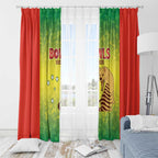 Australian Tasmania Lawn Bowls Window Curtain Aussie Minimalist Style - Aussie Hoodie