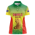 Australian Tasmania Lawn Bowls Custom Women Polo Shirt Aussie Minimalist Style - Aussie Hoodie