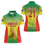 Australian Tasmania Lawn Bowls Custom Women Polo Shirt Aussie Minimalist Style - Aussie Hoodie