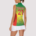 Australian Tasmania Lawn Bowls Custom Women Sleeveless Polo Shirt Aussie Minimalist Style - Aussie Hoodie
