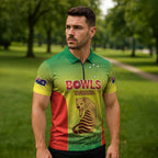 Australian Tasmania Lawn Bowls Custom Zipper Polo Shirt Aussie Minimalist Style - Aussie Hoodie