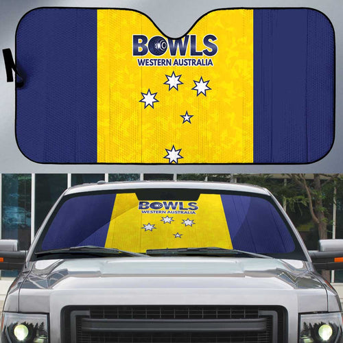 Western Australia Lawn Bowls Auto Sun Shade Aussie Minimalist Style - Aussie Hoodie