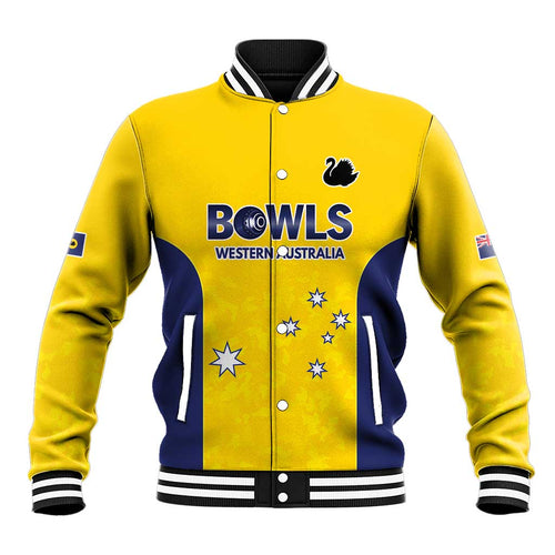 Western Australia Lawn Bowls Custom Baseball Jacket Aussie Minimalist Style - Aussie Hoodie