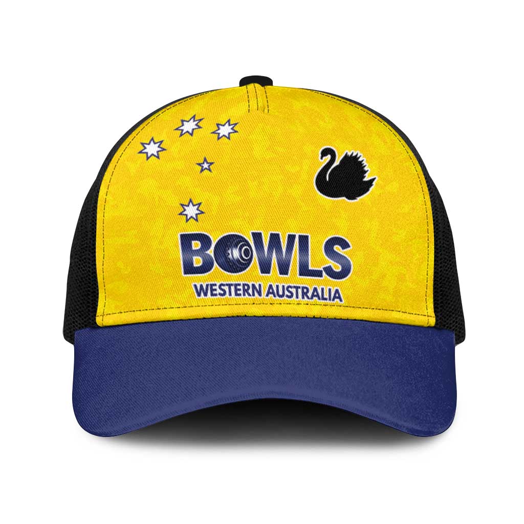 Western Australia Lawn Bowls Baseball Net Cap Aussie Minimalist Style - Aussie Hoodie